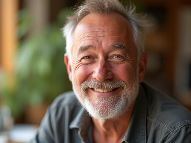 A friendly portrait of Richard T Davis, an illustrator with a warm smile.